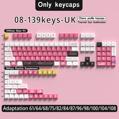 EVA 08 keycap set 139 keys British English