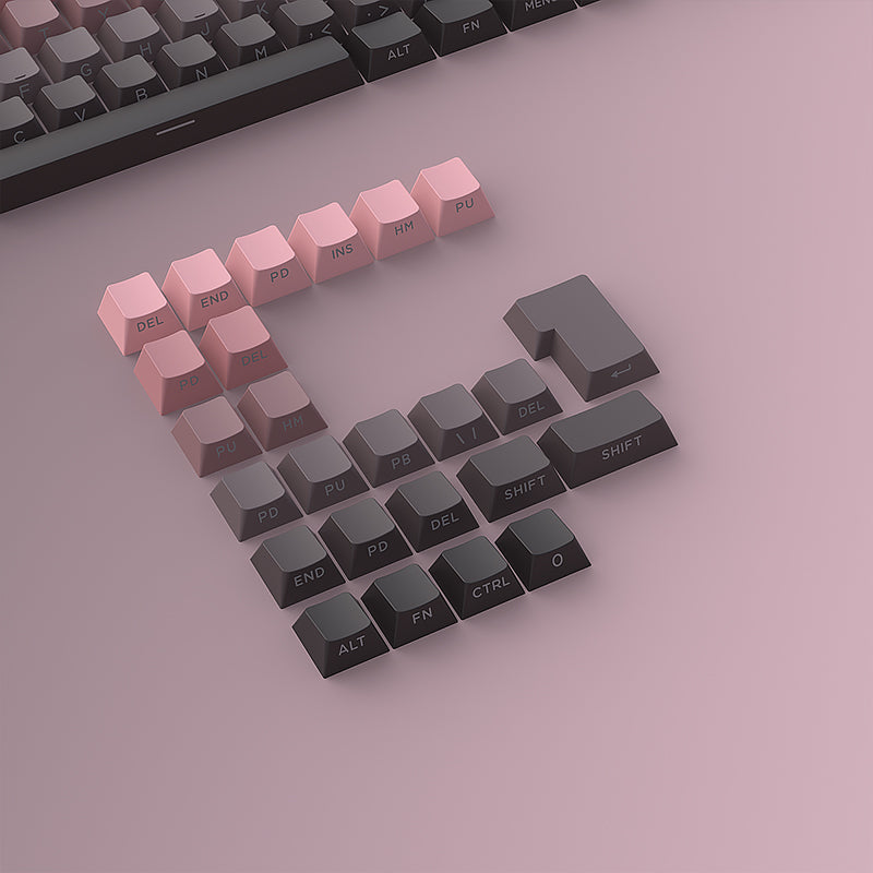 Gradient Side Printed Cherry Profile PBT Keycap Set