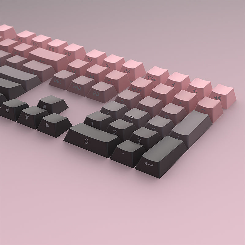 Gradient Side Printed Cherry Profile PBT Keycap Set